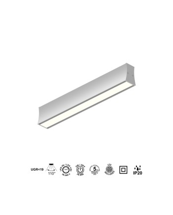 HANOK * PLAFÓN LED 14W 3000K 110º BLANCA